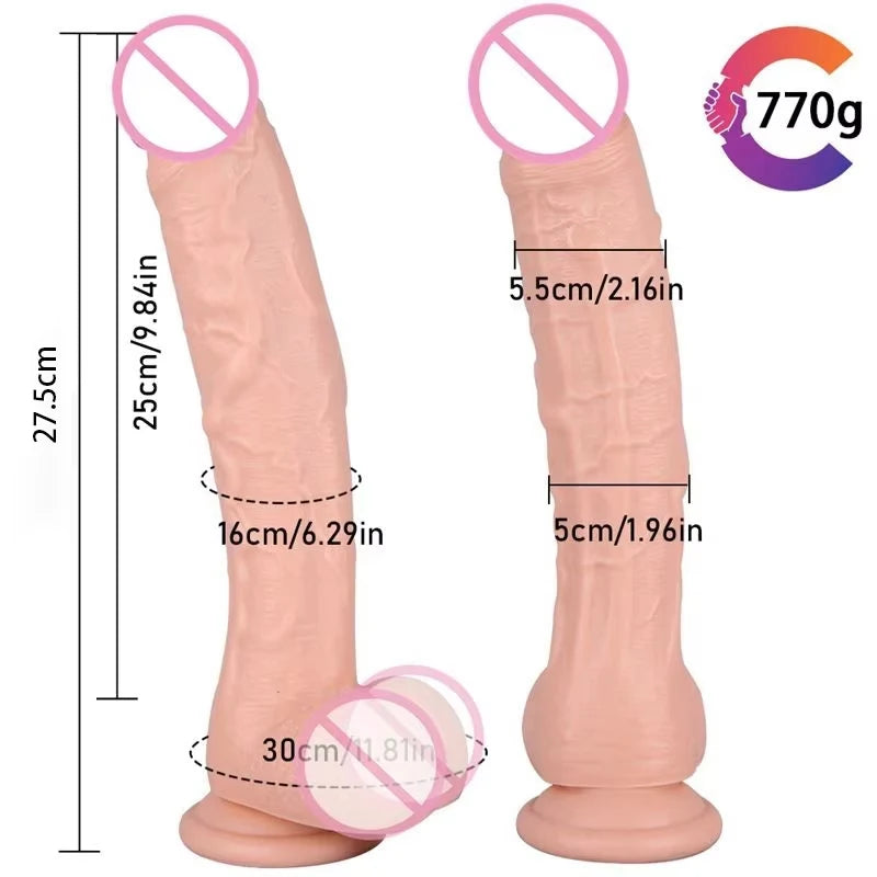 Realistic G-Spot Dildo with Suction Cup Long Penis