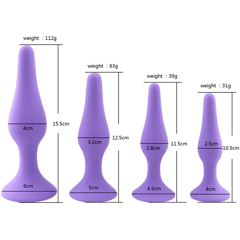 Silicone Anal Plug Butt Plug Anus Stimulation Prostate Massage Sex Toys