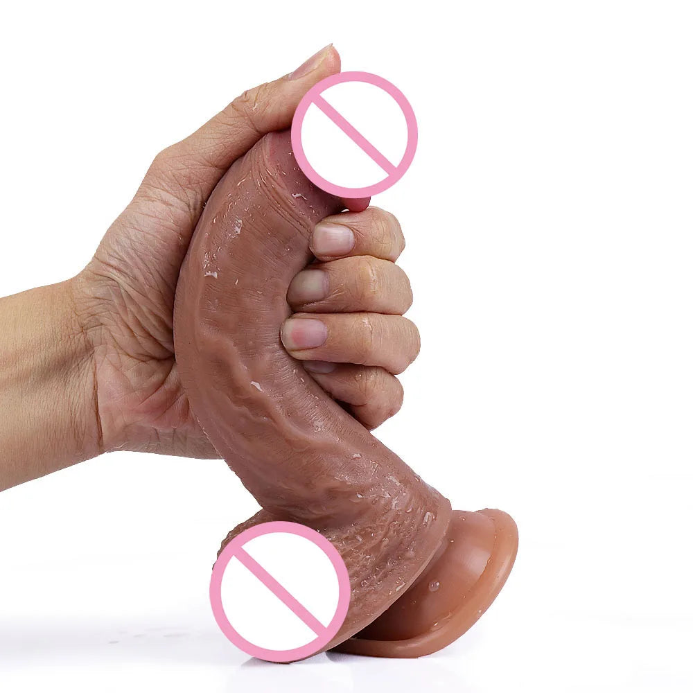 Realistic Cheap Dildo Soft Sexy Silicone Penis