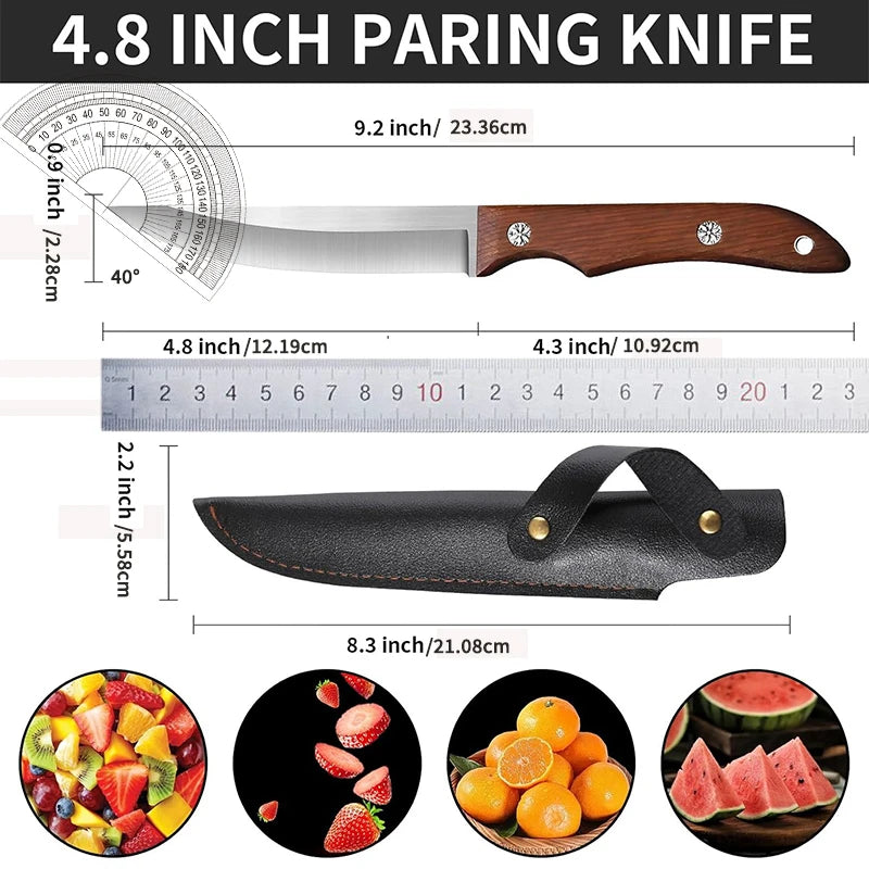 small kitchen knives used for fruits and vegetables