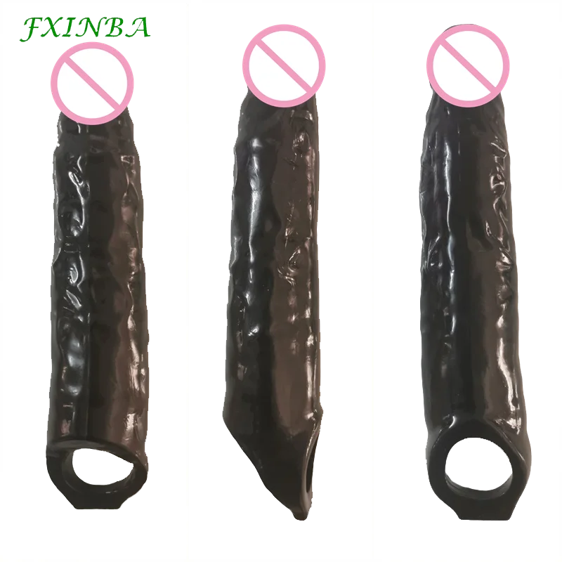 Realistic Penis Sleeve Extender huge Male Cock