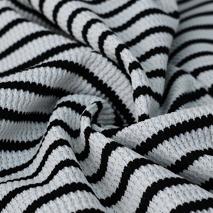 Linad Striped V-Neck Set
