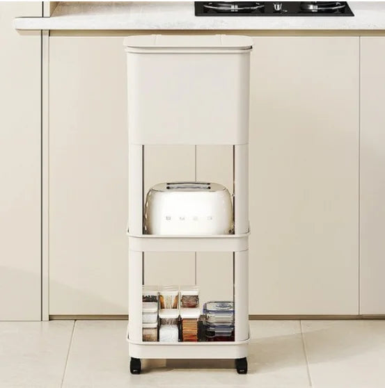 3 Layers Durability Plastic Waste Container with Modern Look