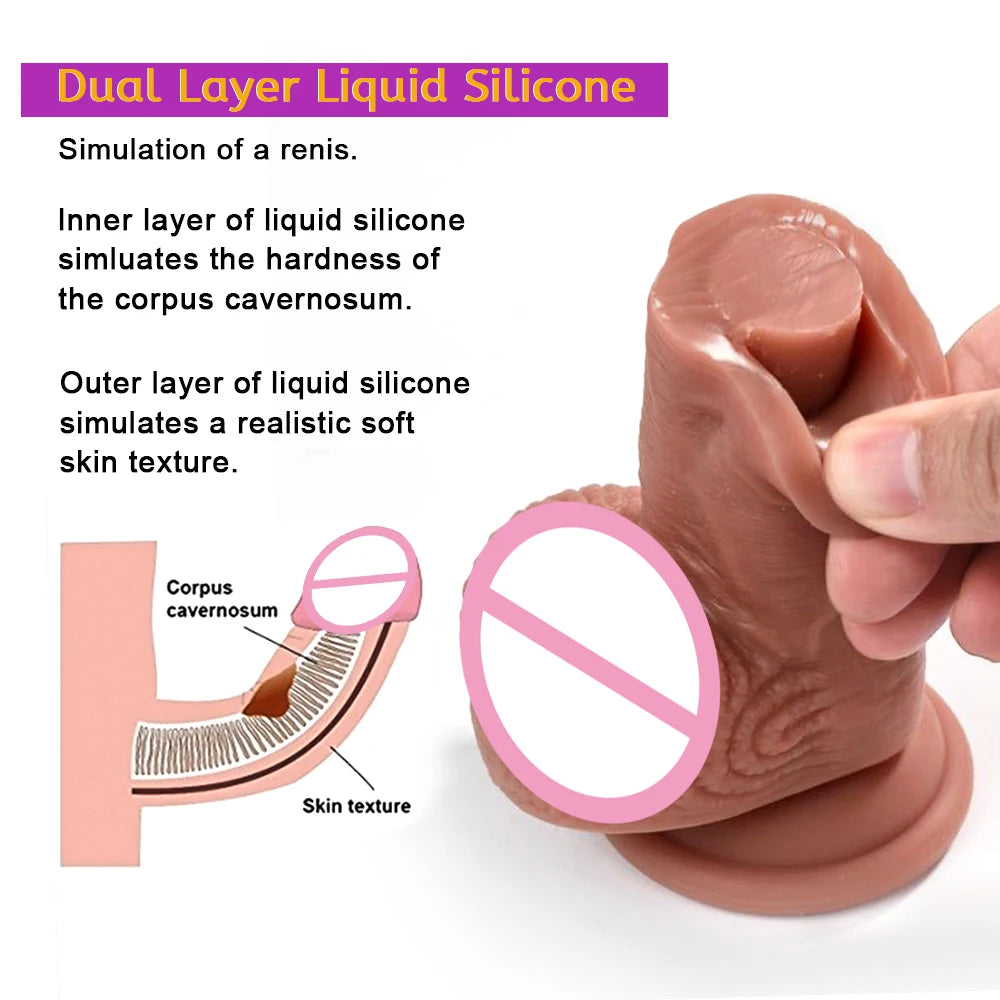 Realistic Silicone Strap-On with Suction Cup