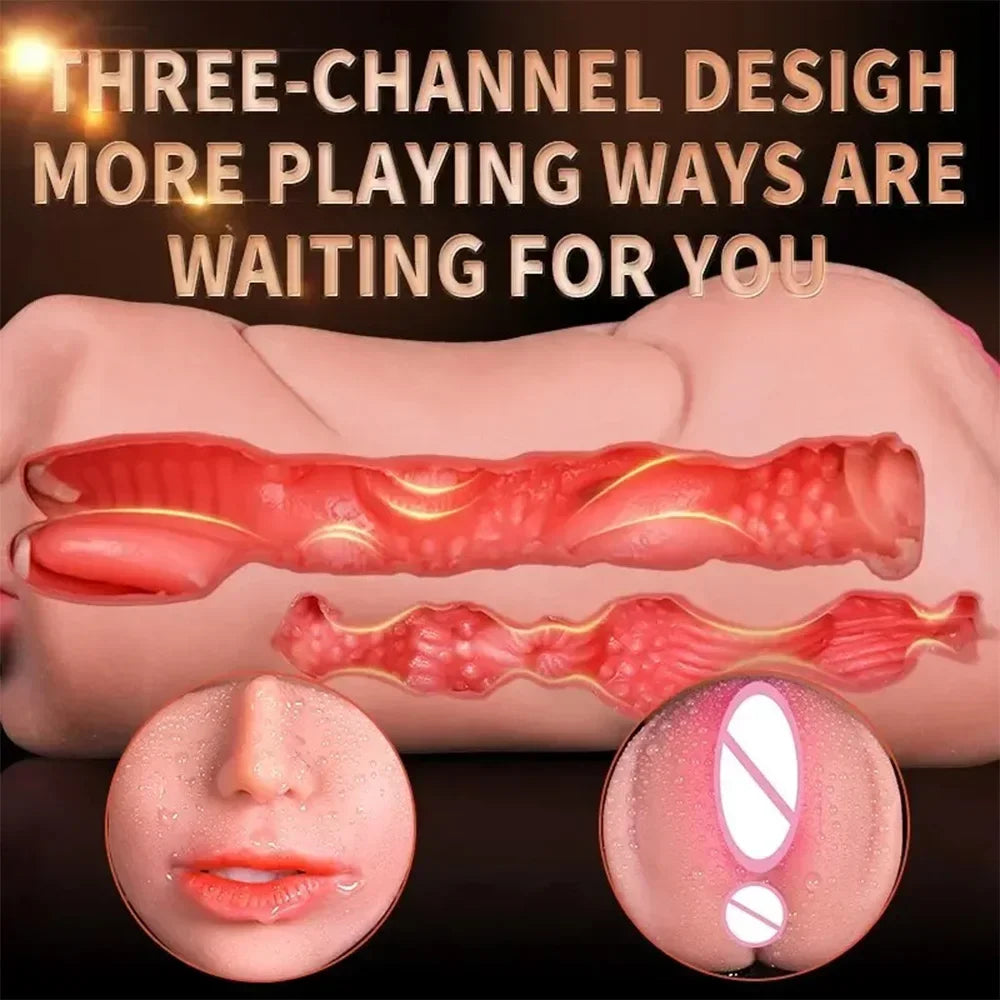 3-in-1 Male Masturbator Cup