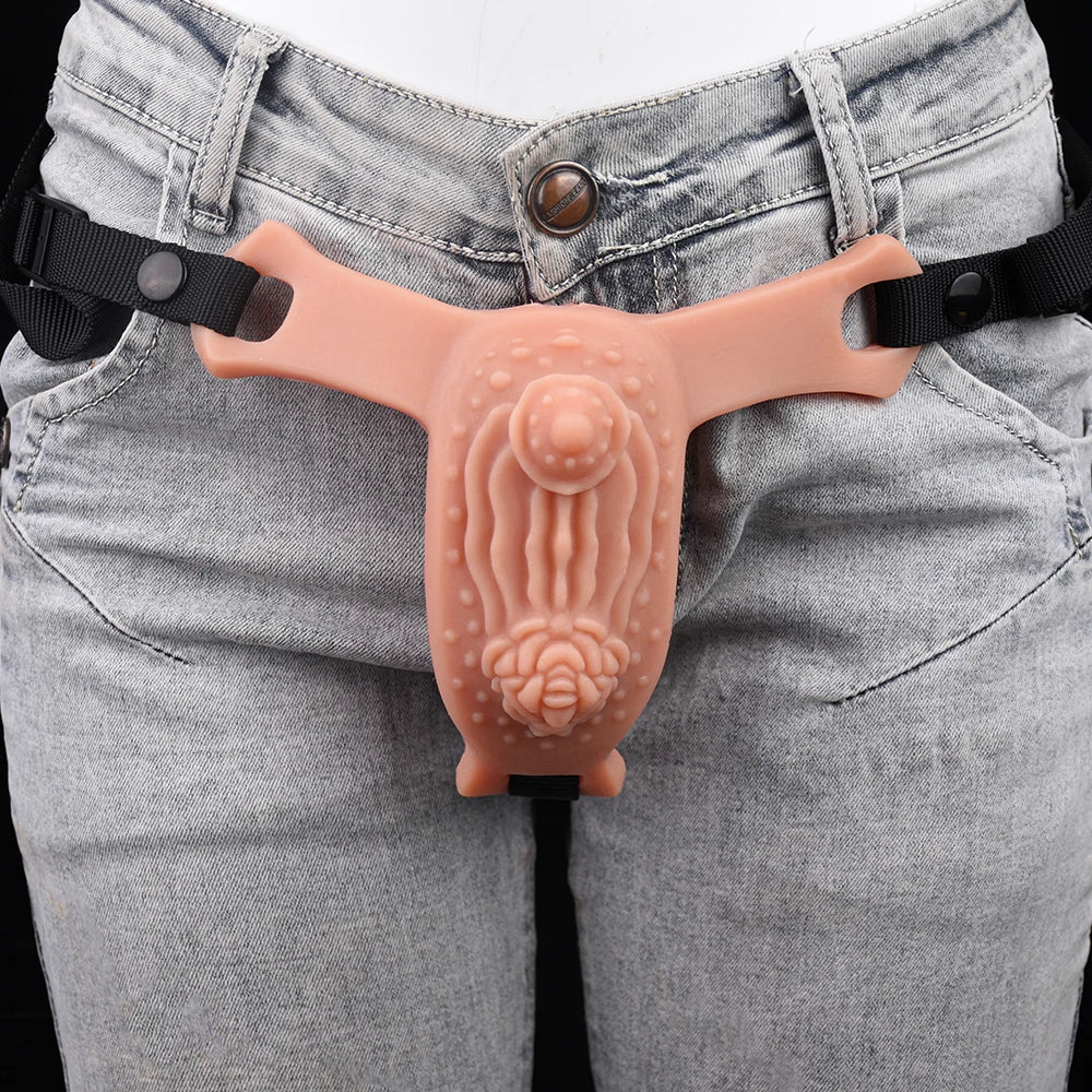 Realistic Vagina Dildos Underwear Pad Anal Clit Massage