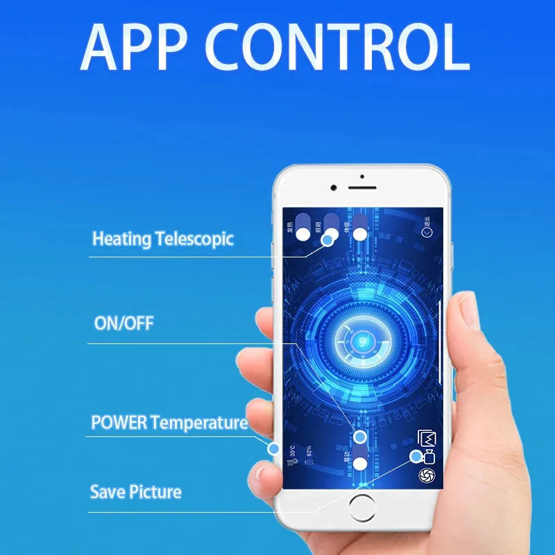 Mini HD Camera Vagina Anus Vibrator Mobile APP Control Telescopic Dildo Heating Body Massager Adult Sex Toys For Women Couple