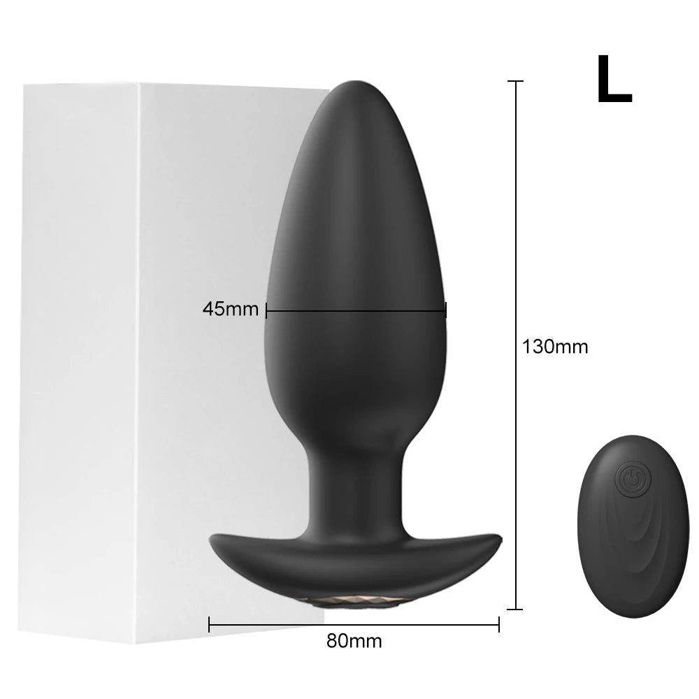 Wireless Remote Control Vibrating Anal Butt Plug Prostate Massager Sex Toys