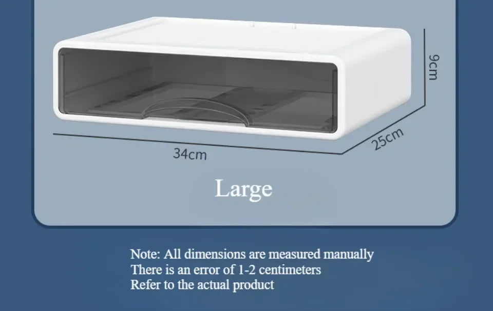Plastic Box Desktop Organizer Drawer Makeup Storage