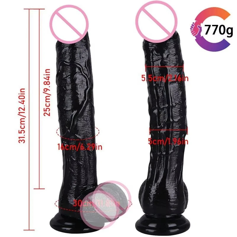 Realistic G-Spot Dildo with Suction Cup Long Penis