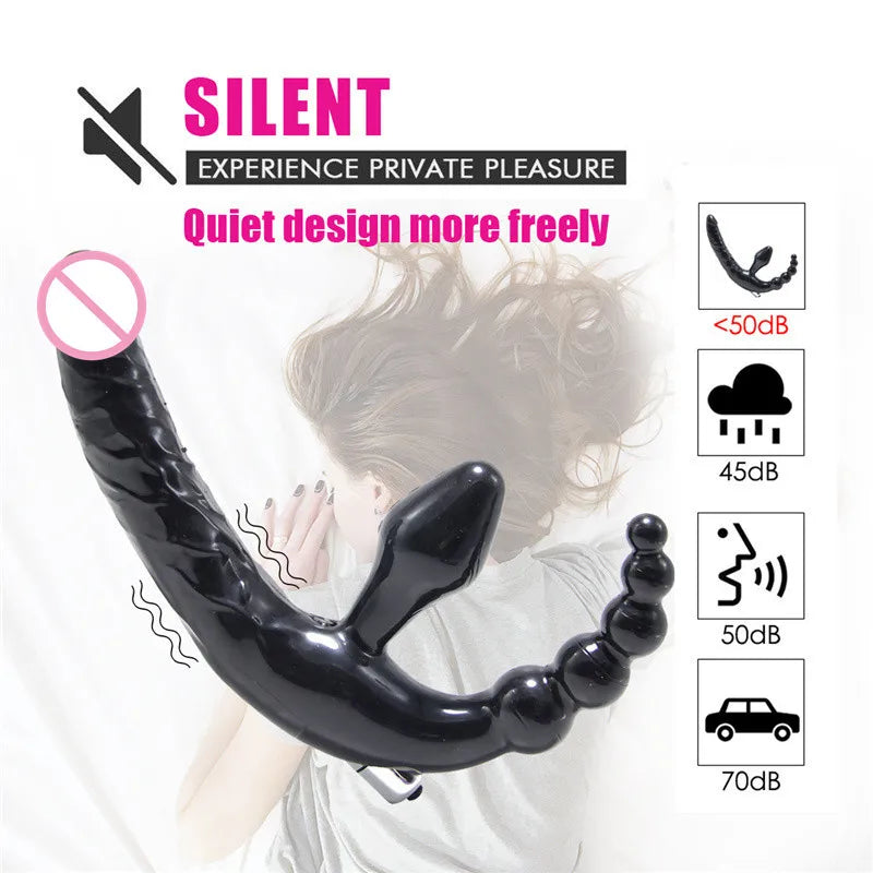 Anal Plug Triple Stimulation Wearable Adult Toy for Women