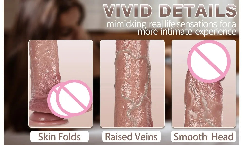 Realistic Silicone Dildo with Suction Cup