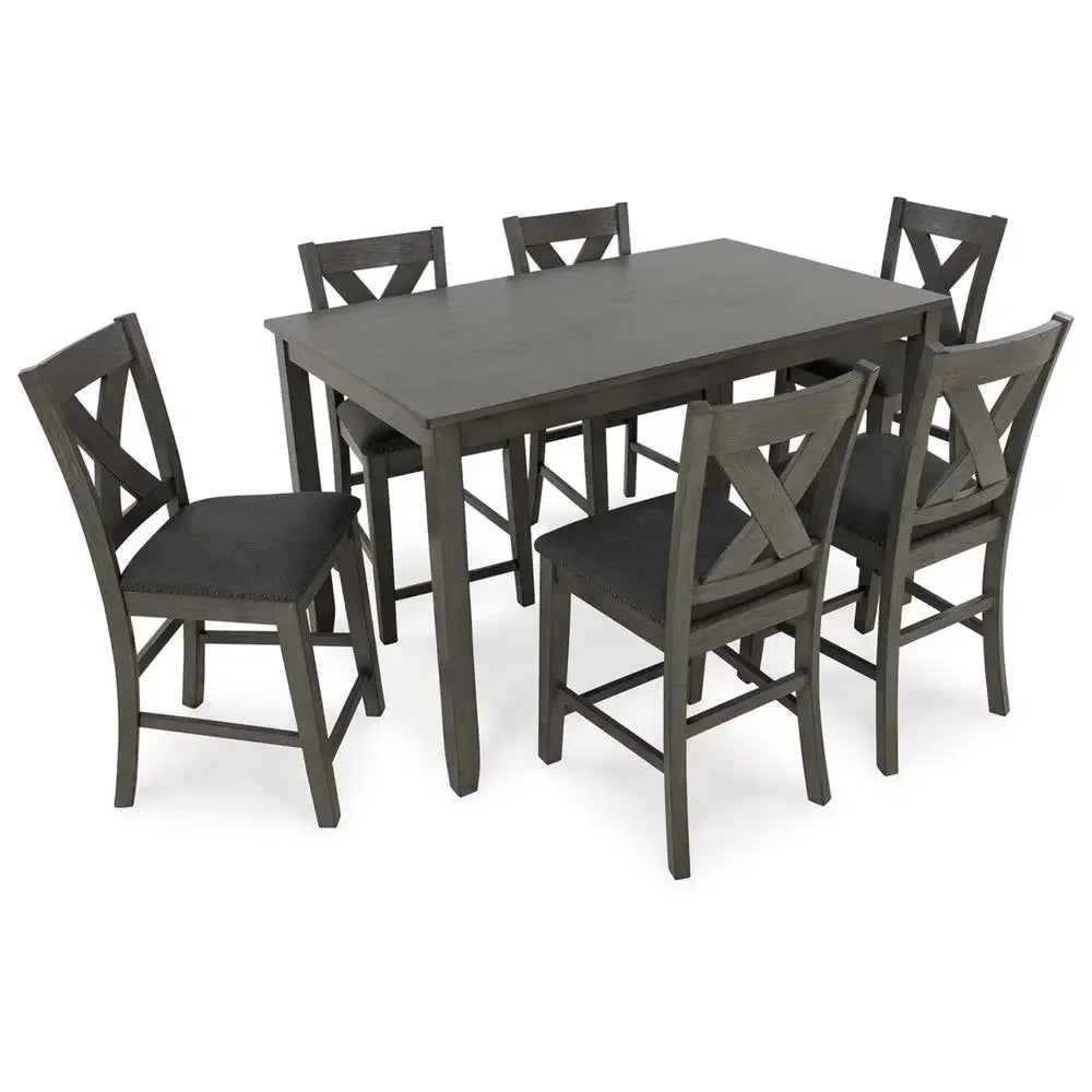 DUTRIEUX 7-Piece Counter Height Dining Set