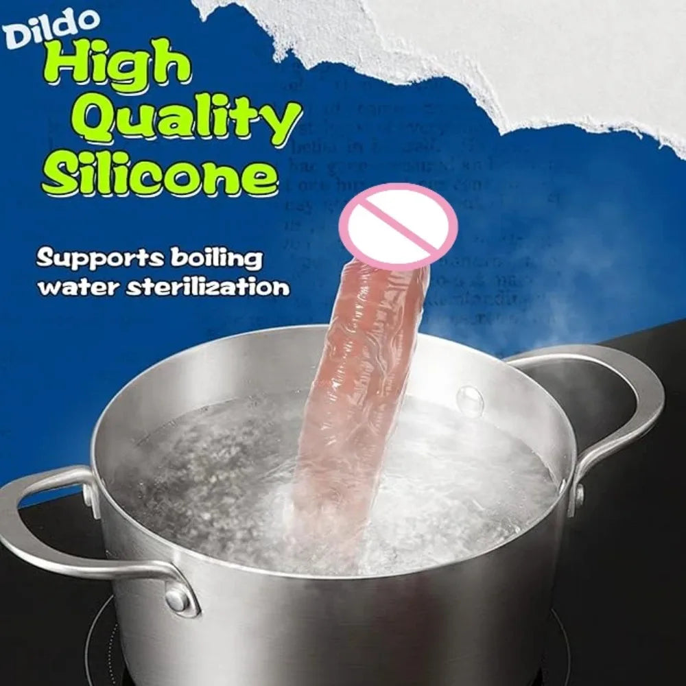 Realistic Silicone Dildo with Suction Cup