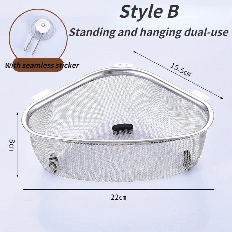 Kitchen Sink Corner Drain Strainer