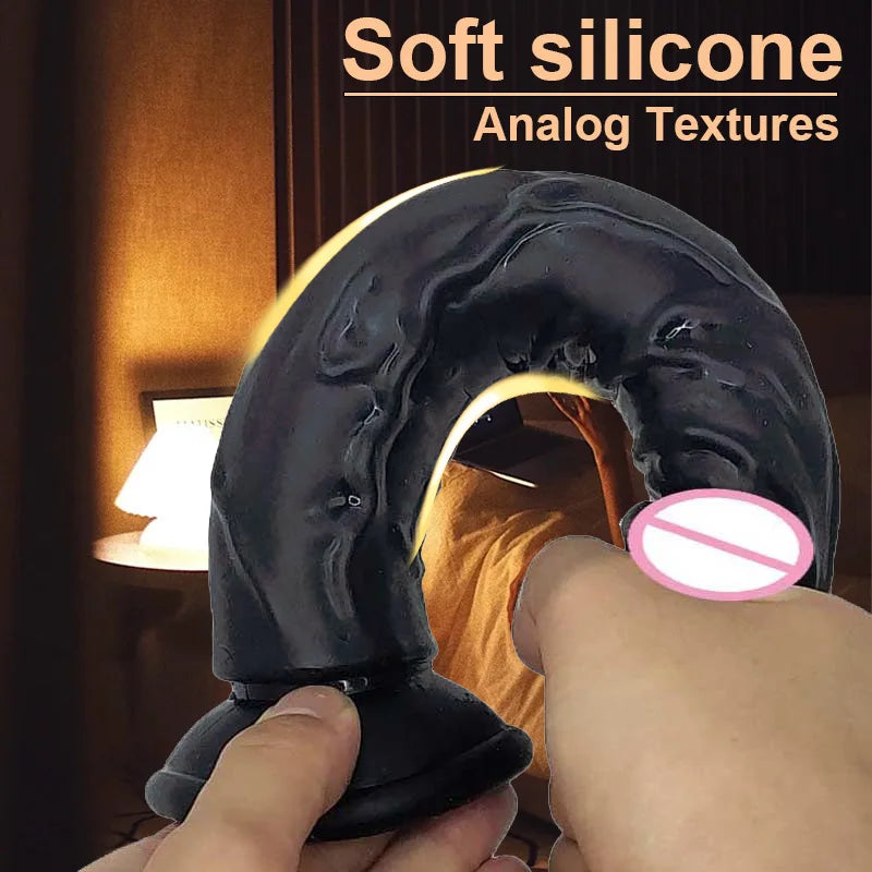 Realistic G-Spot Jelly Dildo Silicone Penis with Suction Cup