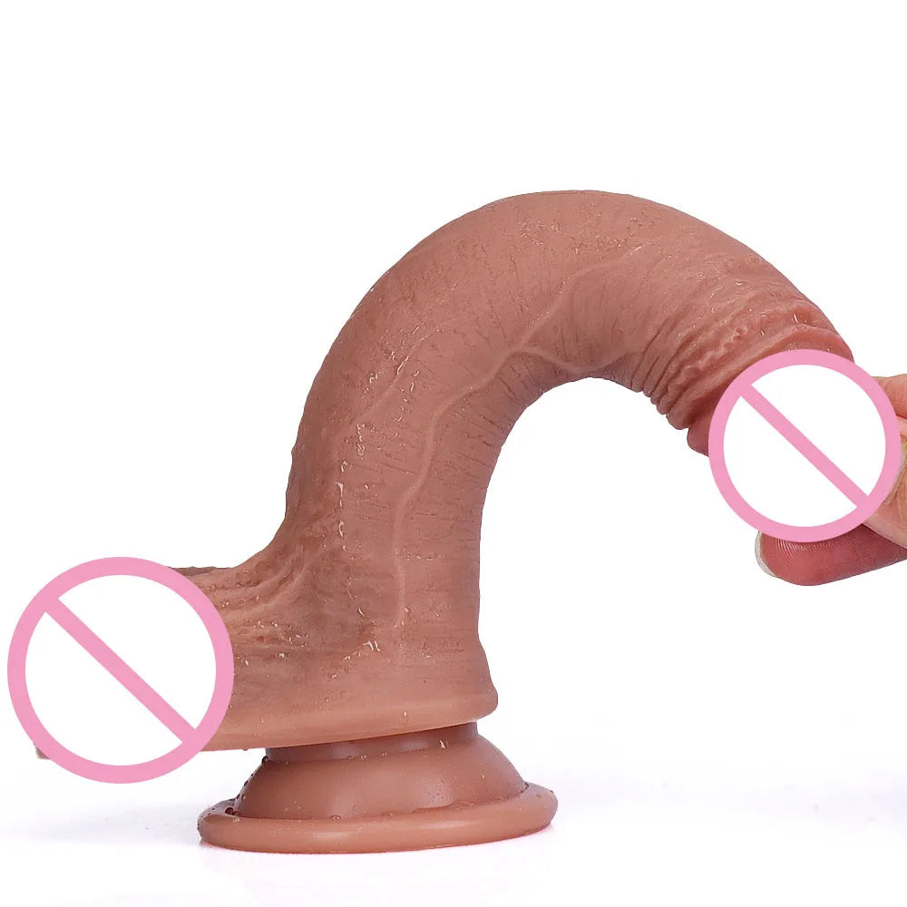 Realistic Cheap Dildo Soft Sexy Silicone Penis