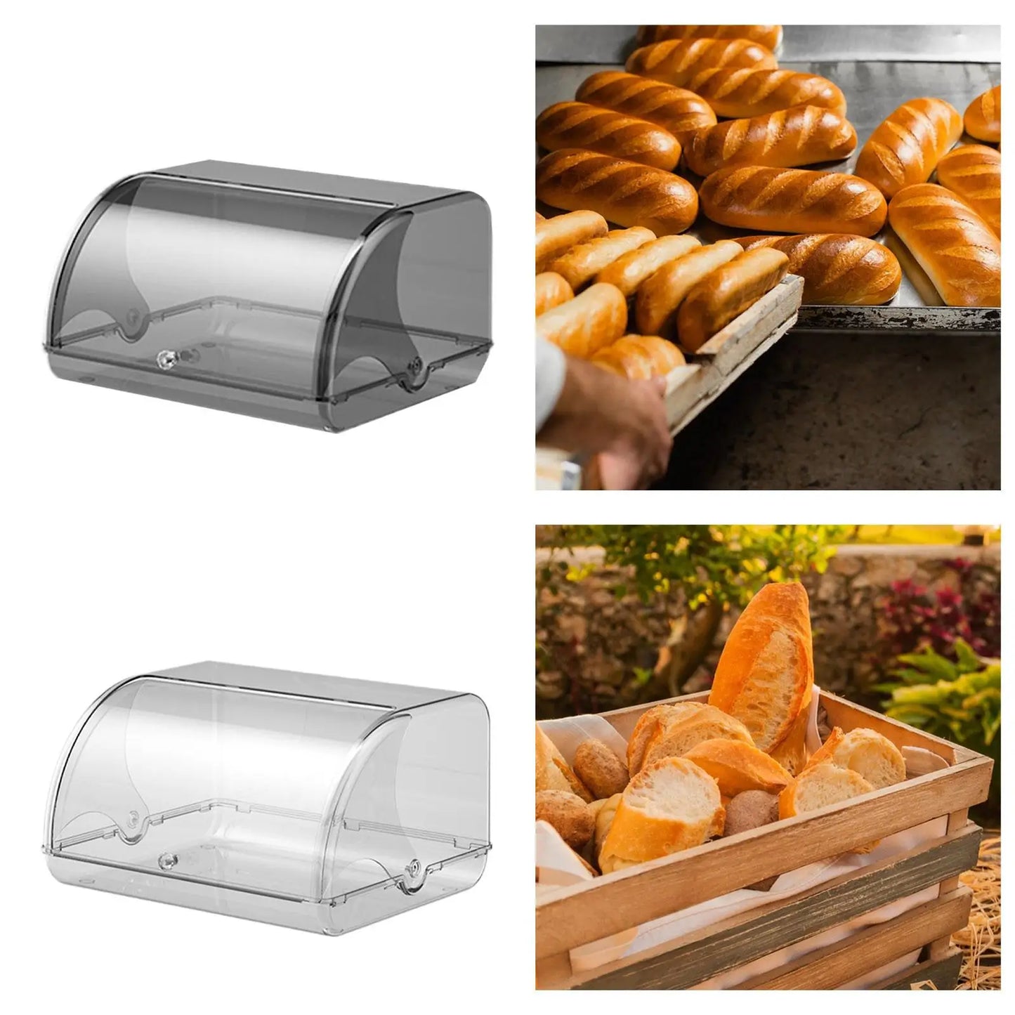 Bread Bin Holder Entrance Farmhouse Large Capacity