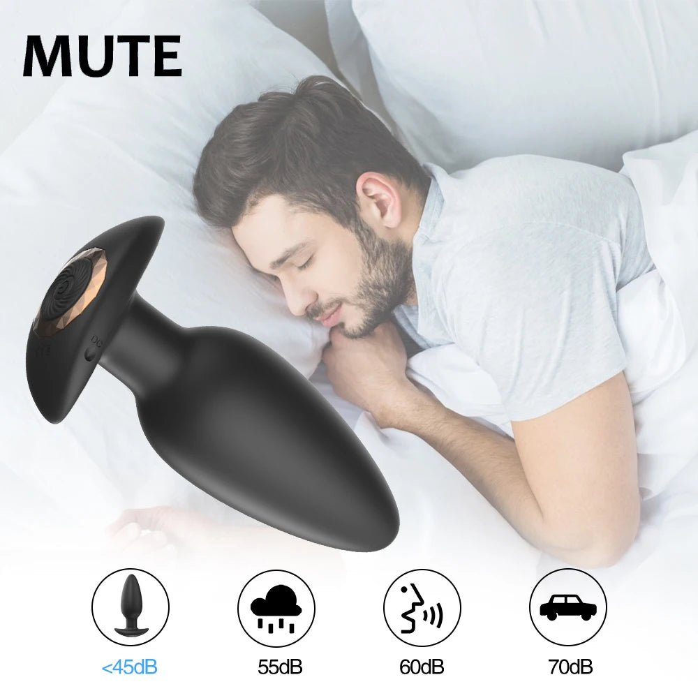 Wireless Remote Control Vibrating Anal Butt Plug Prostate Massager Sex Toys