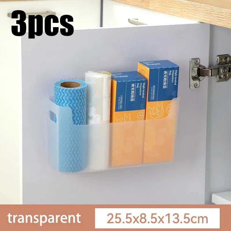 Kitchen cabinets are classified and organized into storage boxes for dishes