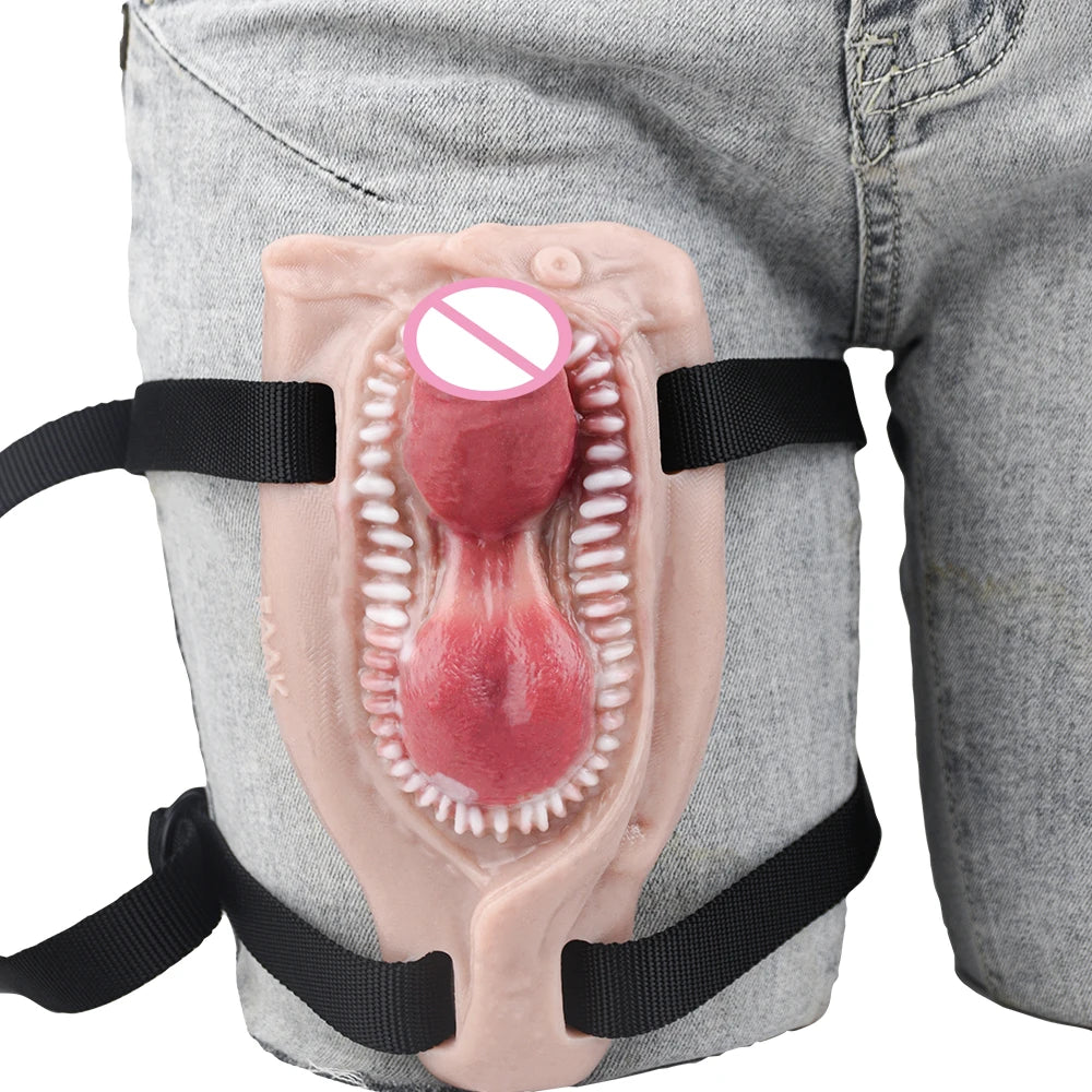 Realistic Vagina Dildos Underwear Pad Anal Clit Massage