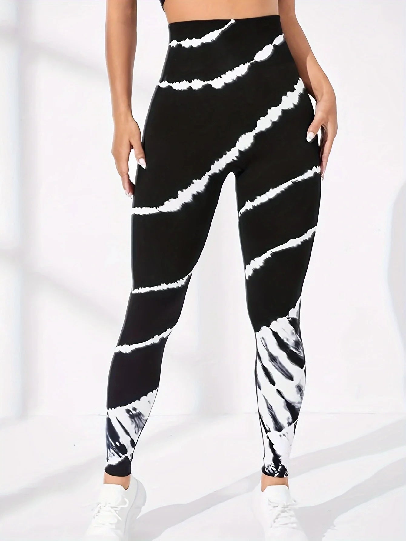 Women's Tie-Dye High Waist Calf Pants