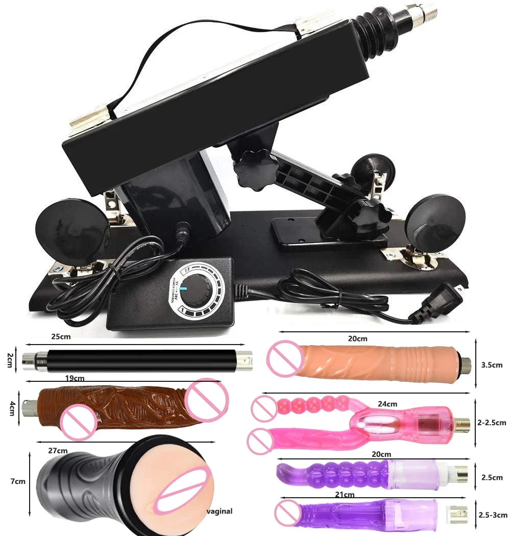 Thrust Sex Machines for Women Men with Masturbator Cup Realistic Dildo