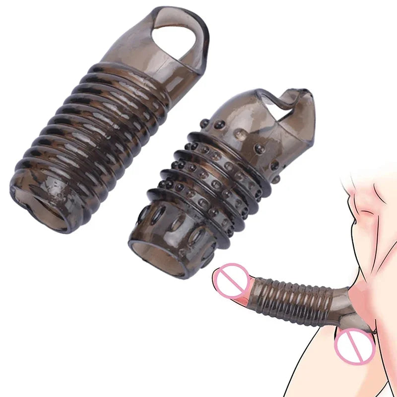 Lovers Penis Extension Ring Sleeve Reusable Penis