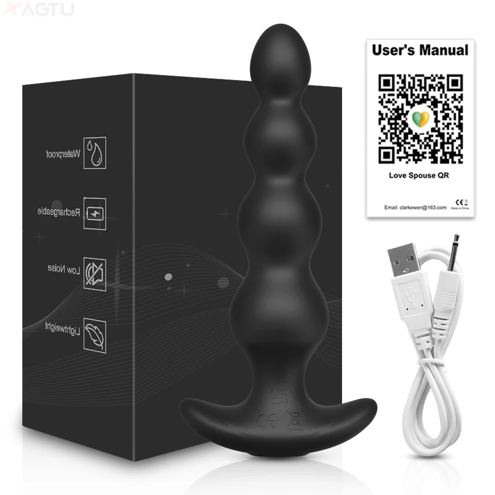 Wireless Remote Butt Plug Vibrating Adult Sex Toys for Women Male Gay
