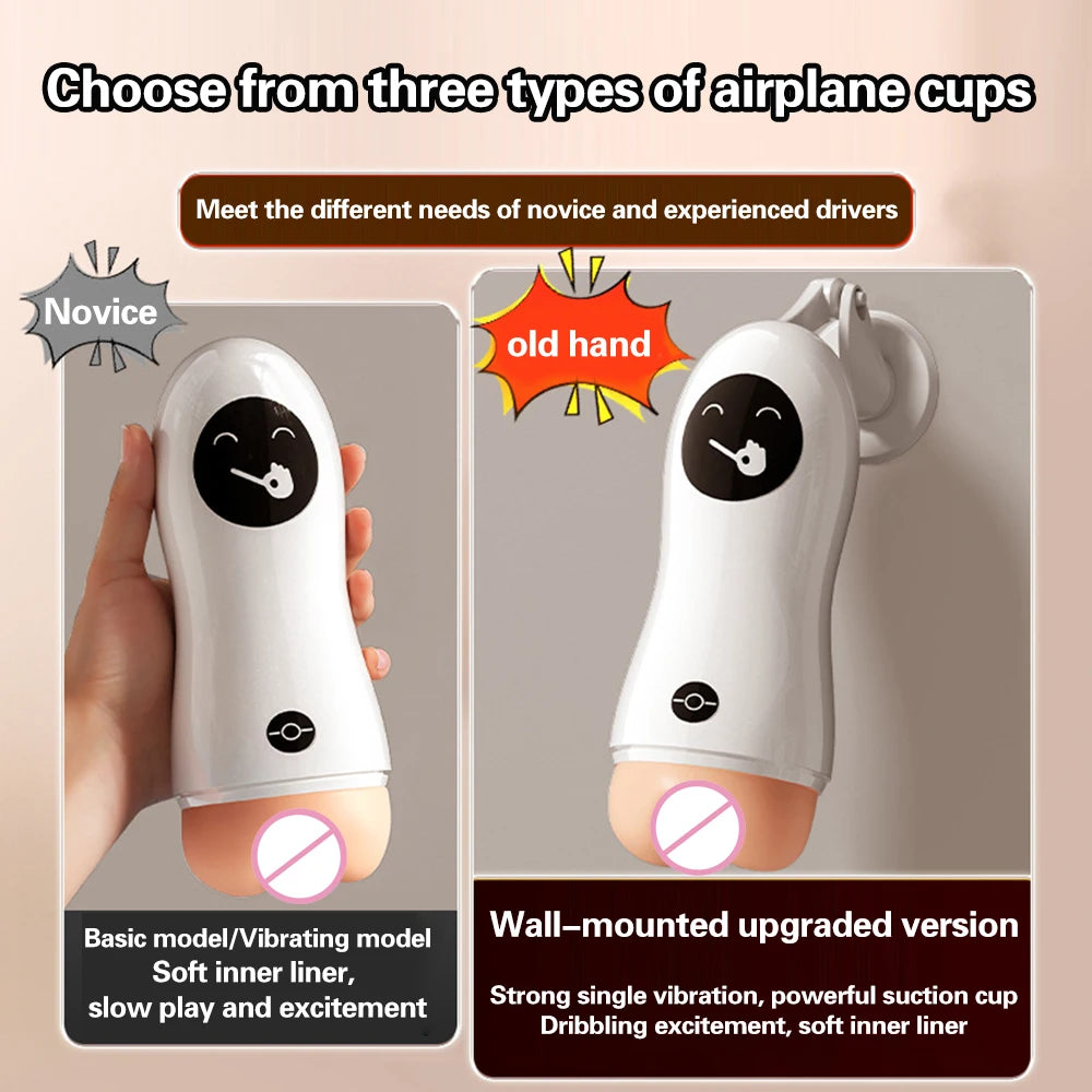 Male Masturbator With Suction Cup Adult Sex Toys