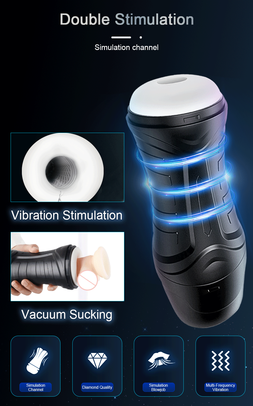 Automatic Vibrating Male Masturbator