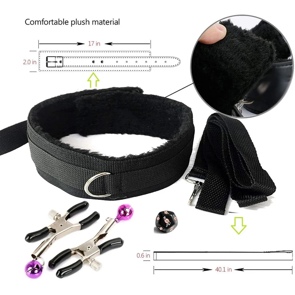 Exotic Bed Bondage Set BDSM Kits Exotic Sex Toys For Adults Games