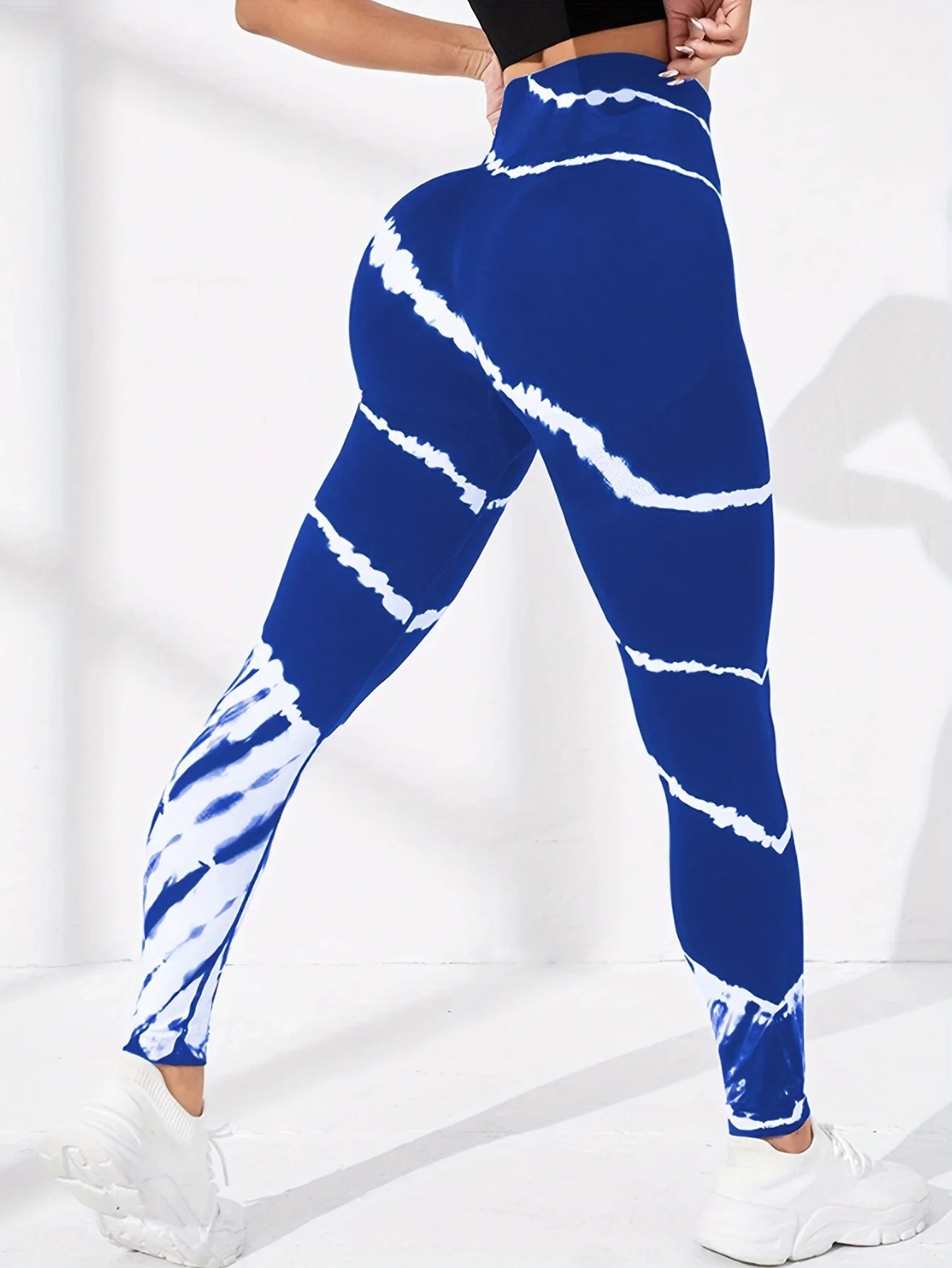 Women's Tie-Dye High Waist Calf Pants