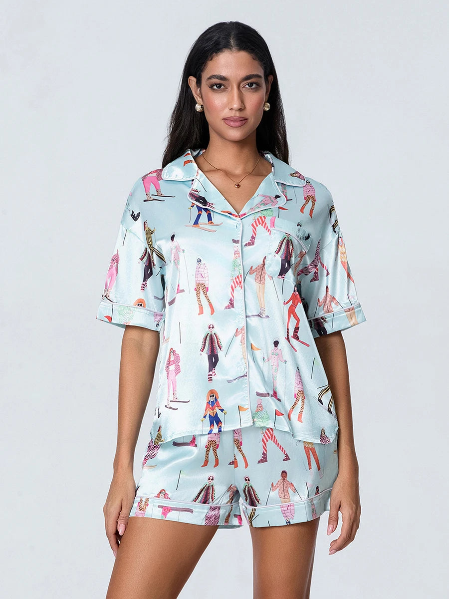hirigin Summer Pajama Set - Cute Print