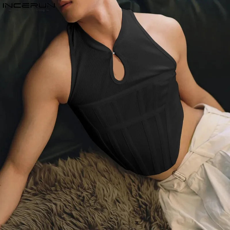 INCERUN Men's Tank Top - Casual Solid