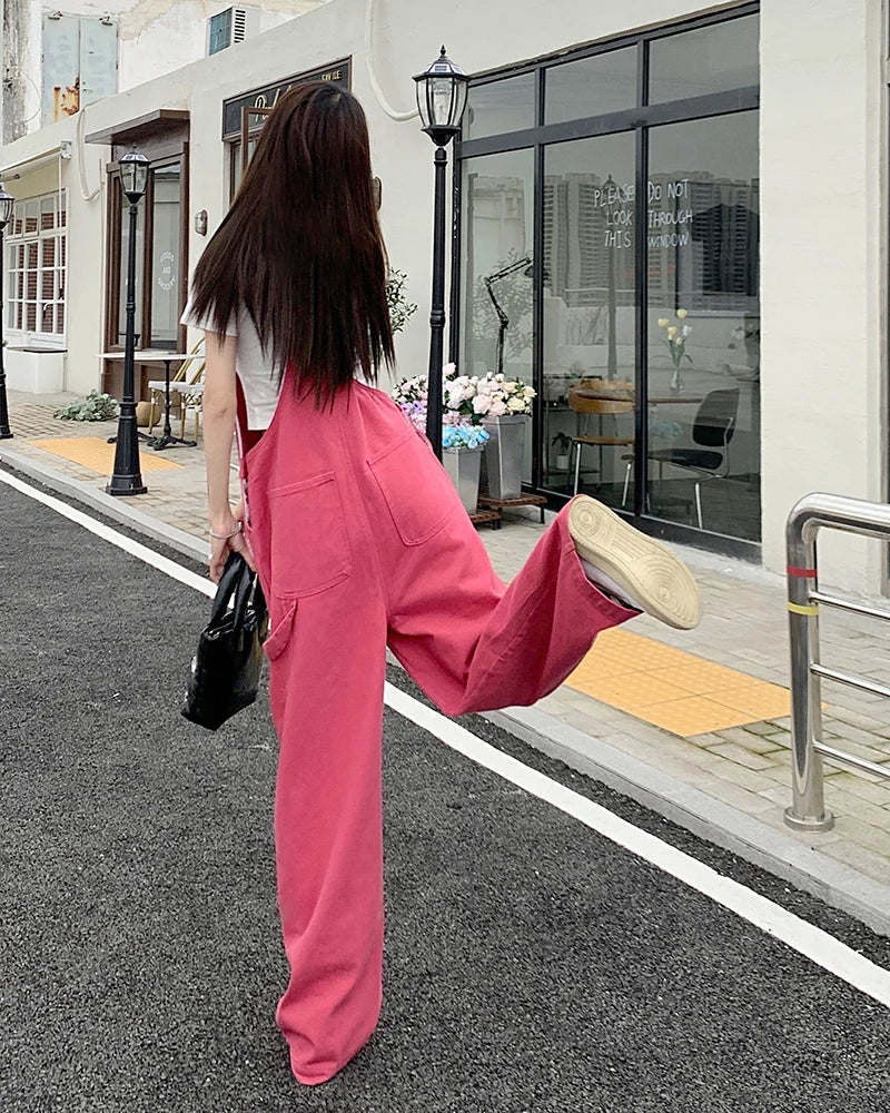 Rose Pink Straight Jeans