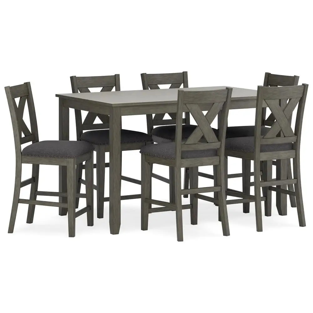 DUTRIEUX 7-Piece Counter Height Dining Set