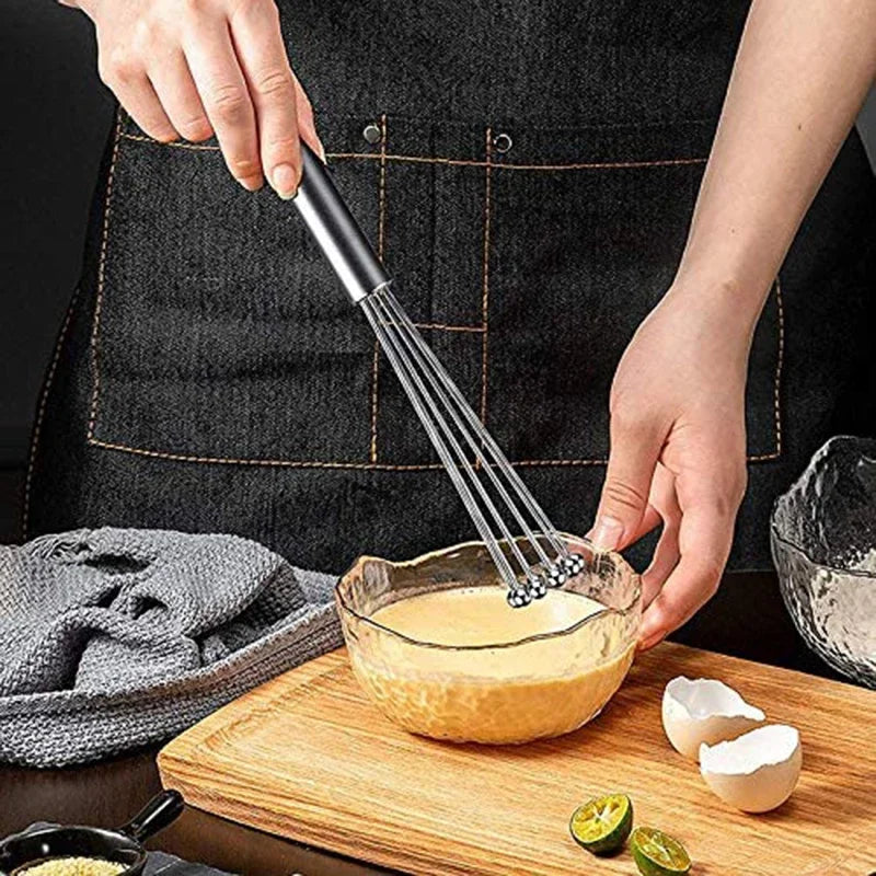 Stainless Steel Ball Whisk Set Manual Mixer