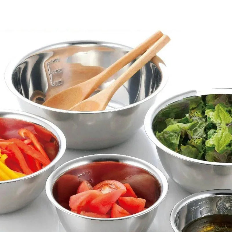 5pcs/Set Stainless Steel Mixing Bowls