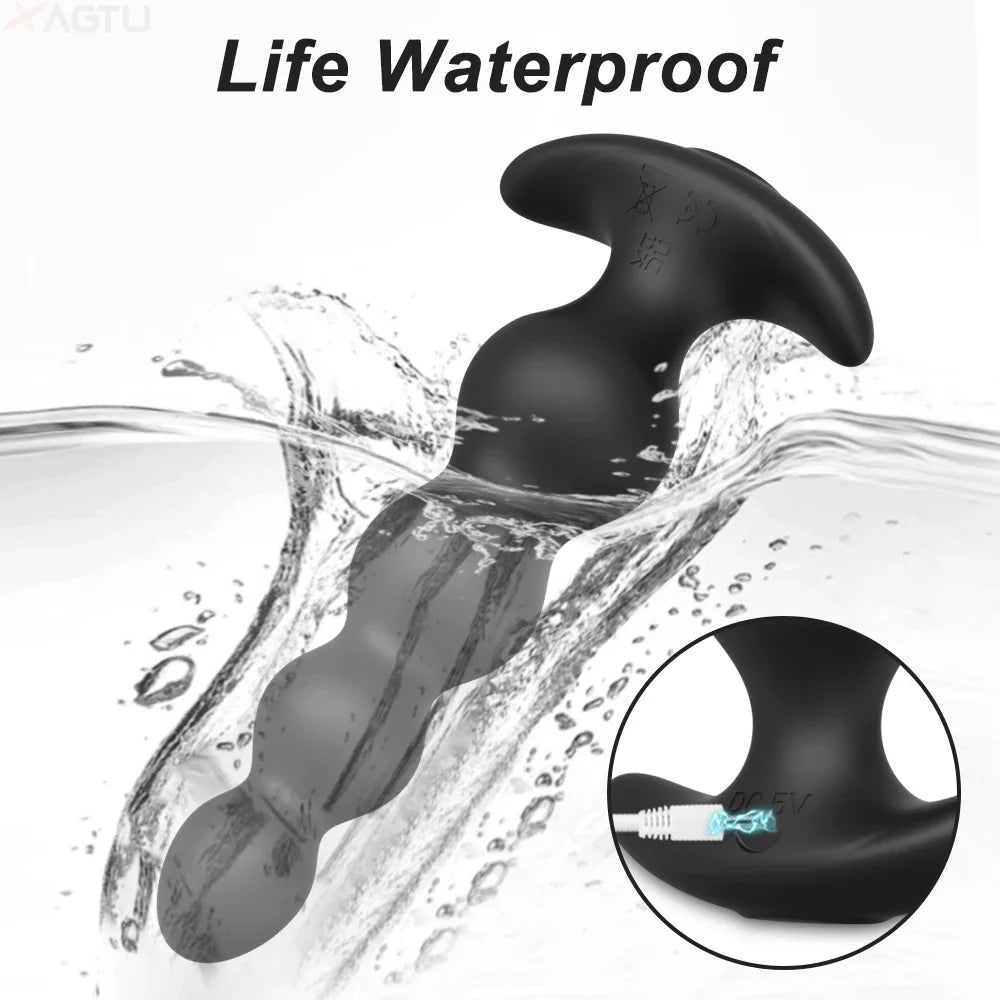 Wireless Remote Butt Plug Vibrating Adult Sex Toys for Women Male Gay