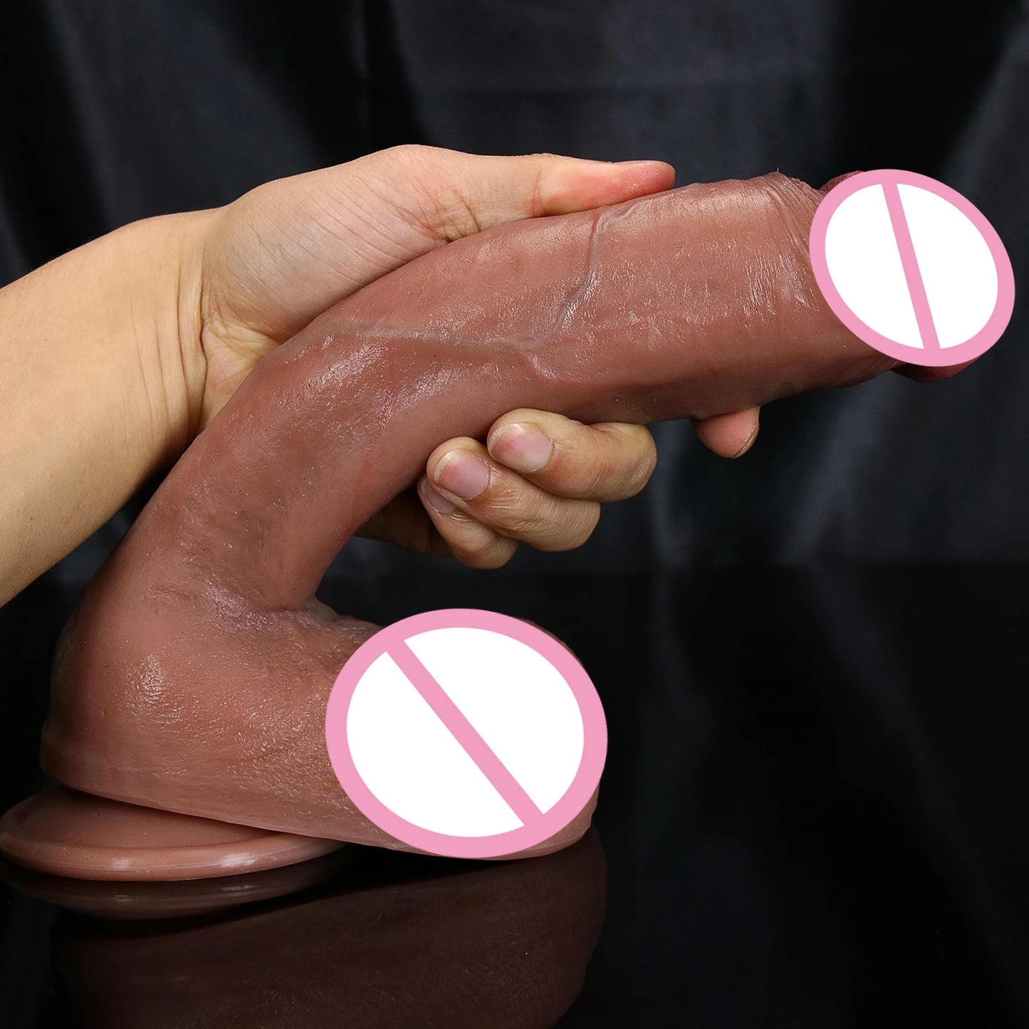 Realistic Silicone Strap-On with Suction Cup