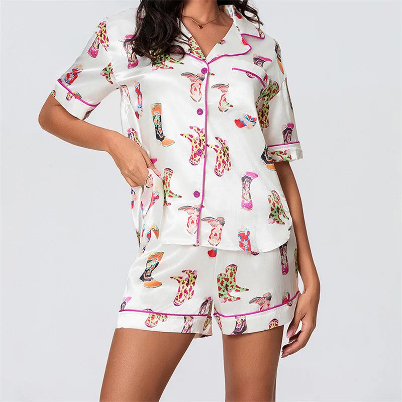 hirigin Summer Pajama Set - Cute Print