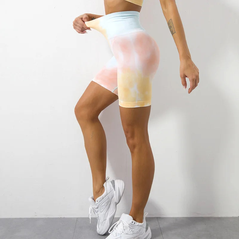 Mrs win Tie Dye Yoga Pants High Waist Leggings