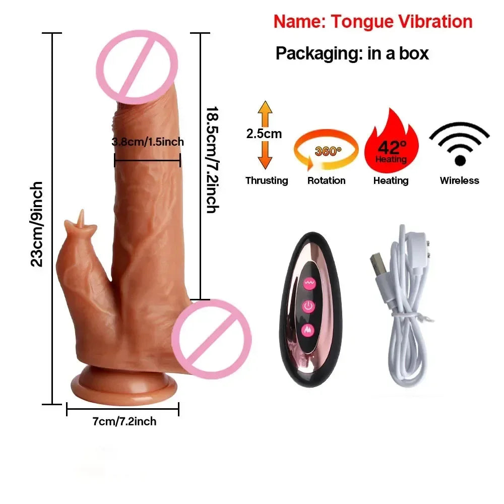 Vibrating Dildo with Suction Cup