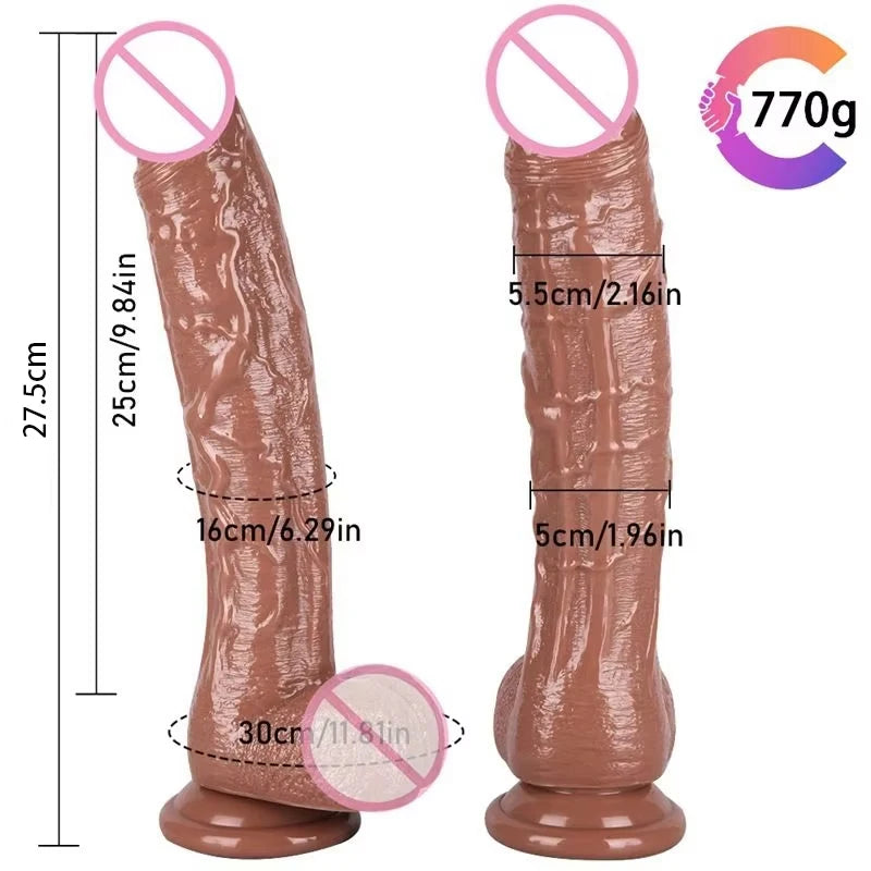 Realistic G-Spot Dildo with Suction Cup Long Penis