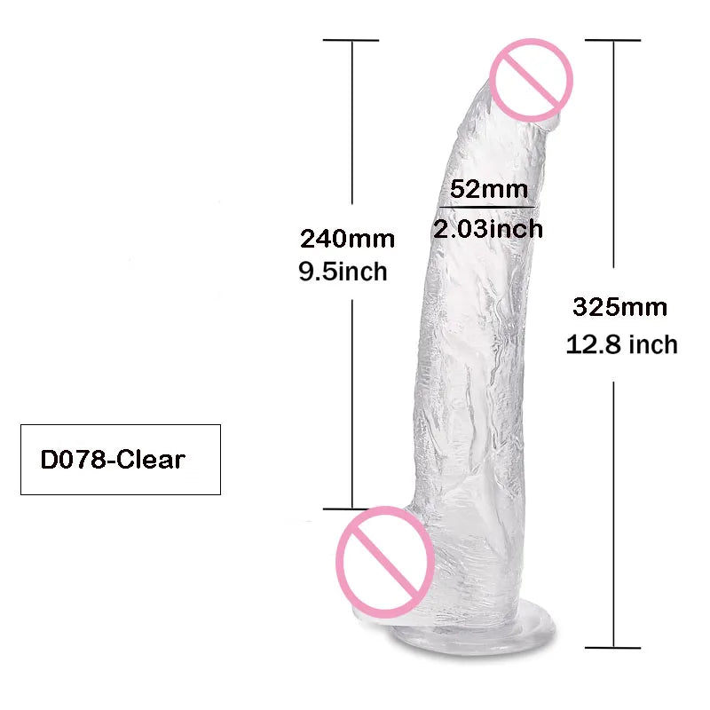 Realistic G-Spot Dildo with Suction Cup Long Penis
