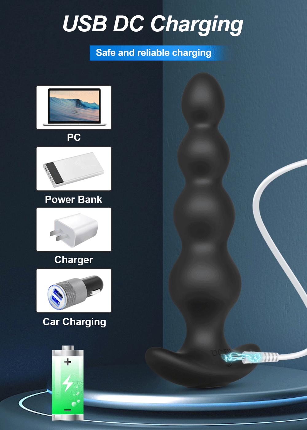 Wireless Remote Butt Plug Vibrating Adult Sex Toys for Women Male Gay