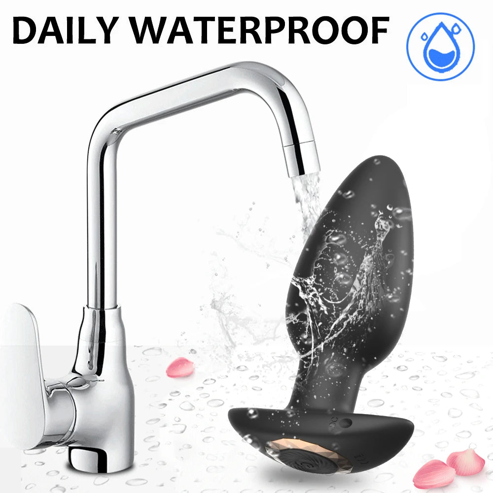 Wireless Remote Control Vibrating Anal Butt Plug Prostate Massager Sex Toys
