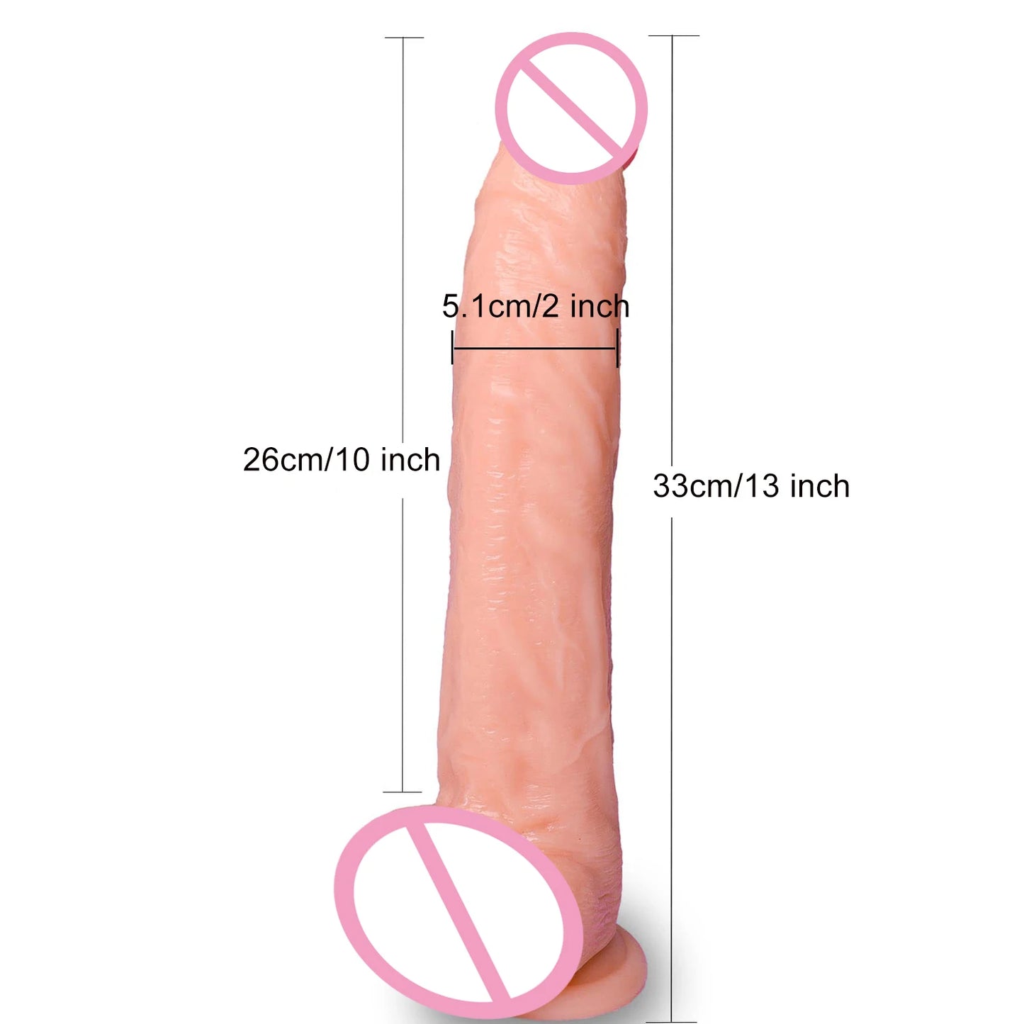 Realistic G-Spot Dildo with Suction Cup Long Penis