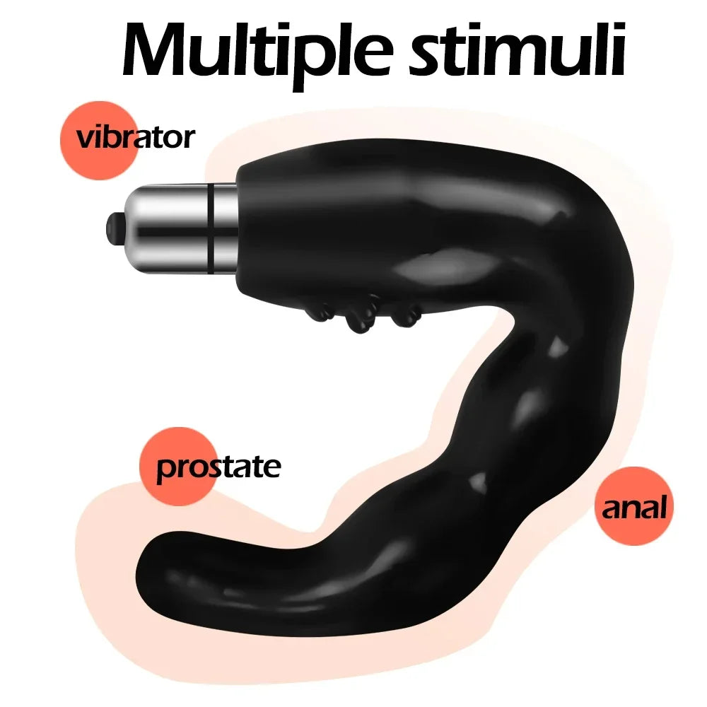 Wearable Vibrator Male Prostate Anal Vibrator Silicone Butt Plug Sex Toys